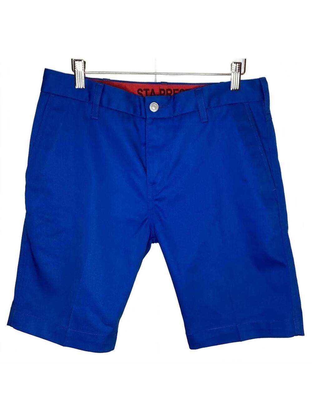 Levis Sta-Prest Mens Shorts Wrinkle Resistant Outdoor Utility Blue WorkWear 30 W